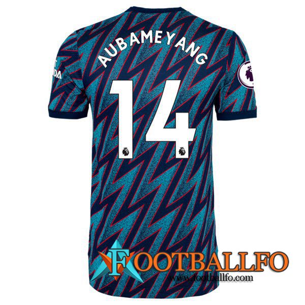 Camiseta Futbol FC Arsenal (Pierre-Emerick Aubameyang 14) Tercero 2021/2022