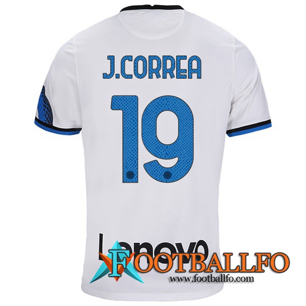 Camiseta Futbol Inter Milan (J.CORREA 19) Alternativo 2021/2022
