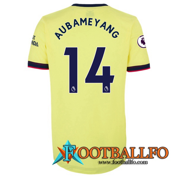 Camiseta Futbol FC Arsenal (Pierre-Emerick Aubameyang 14) Alternativo 2021/2022
