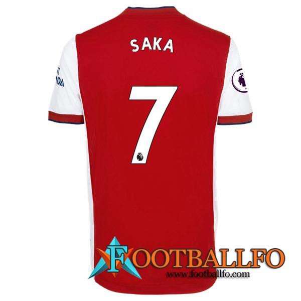 Camiseta Futbol FC Arsenal (Bukayo Saka 7) Titular 2021/2022