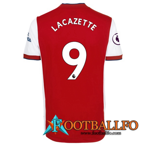 Camiseta Futbol FC Arsenal (Alexandre Lacazette 9) Titular 2021/2022