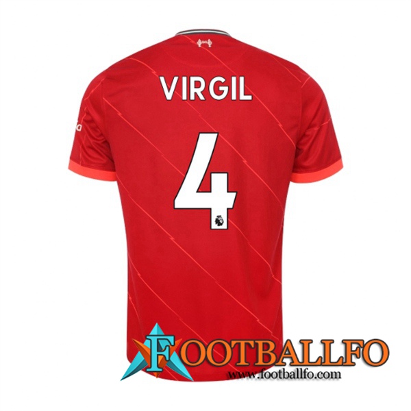 Camiseta Futbol FC Liverpool (Virgil 4) Titular 2021/2022