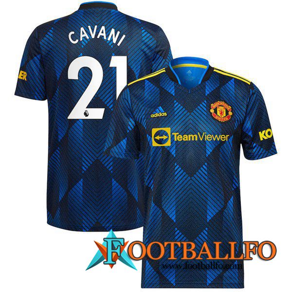 Camiseta Futbol Manchester United (Cavani 21) Tercero 2021/2022
