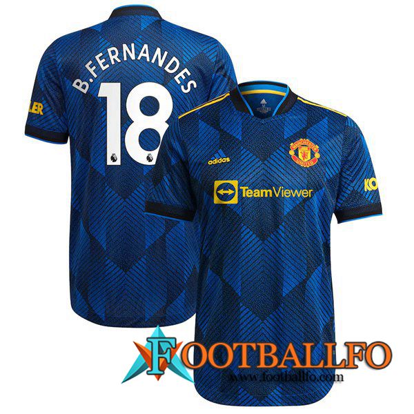 Camiseta Futbol Manchester United (B.Fernandes 18) Tercero 2021/2022