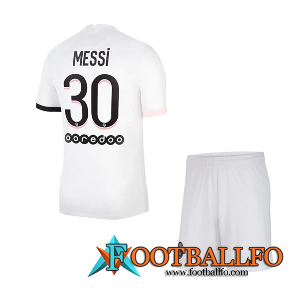 Camiseta Futbol Jordan PSG (Messi 30) Ninos Alternativo 2021/2022
