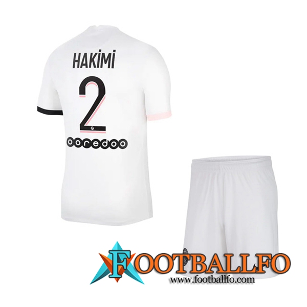 Camiseta Futbol Jordan PSG (Hakimi 2) Ninos Alternativo 2021/2022