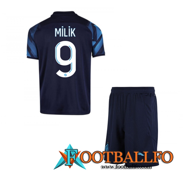 Camiseta Futbol Marsella OM (MILIK 9) Ninos Alternativo 2021/2022