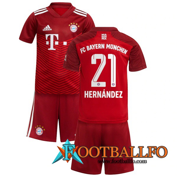 Camiseta Futbol Bayern Munich (Hernandez 21) Ninos Titular 2021/2022