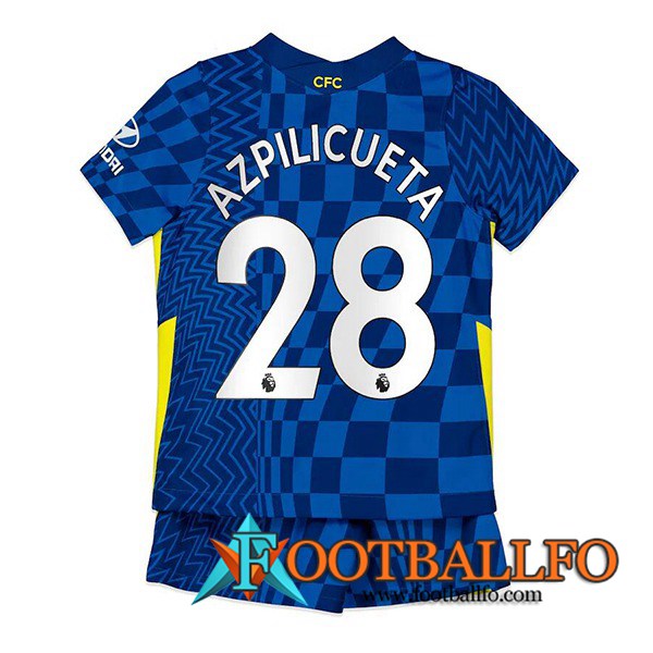 Camiseta Futbol FC Chelsea (Azpilicueta 28) Ninos Titular 2021/2022
