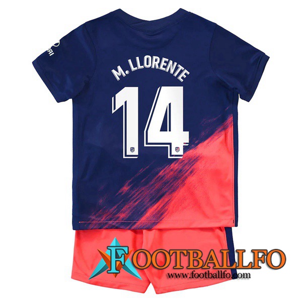 Camiseta Futbol Atletico Madrid (M. Llorente 14) Ninos Alternativo 2021/2022