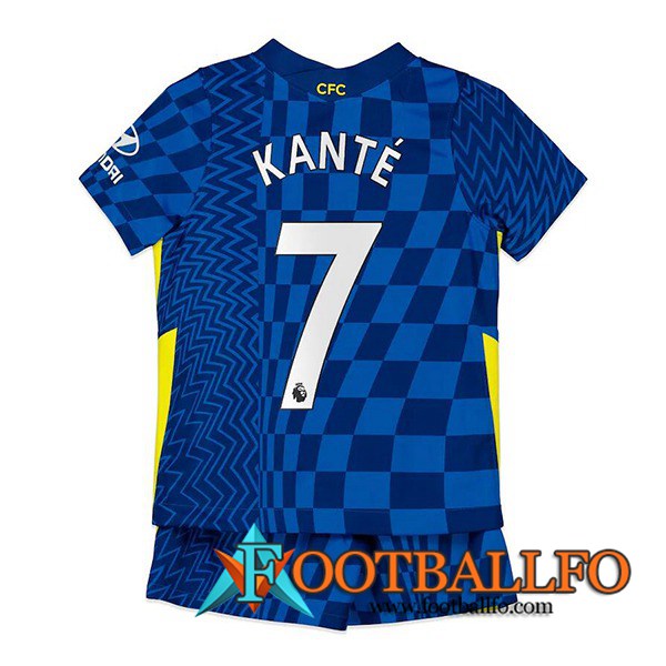 Camiseta Futbol FC Chelsea (Kante 7) Ninos Titular 2021/2022