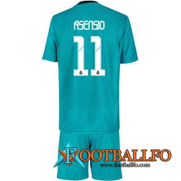 Camiseta Futbol Real Madrid (Asensio 11) Ninos Tercero 2021/2022