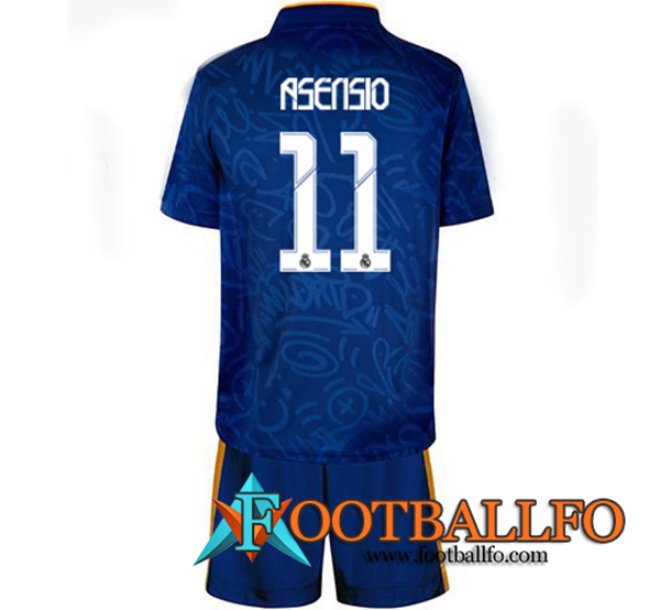 Camiseta Futbol Real Madrid (Asensio 11) Ninos Alternativo 2021/2022