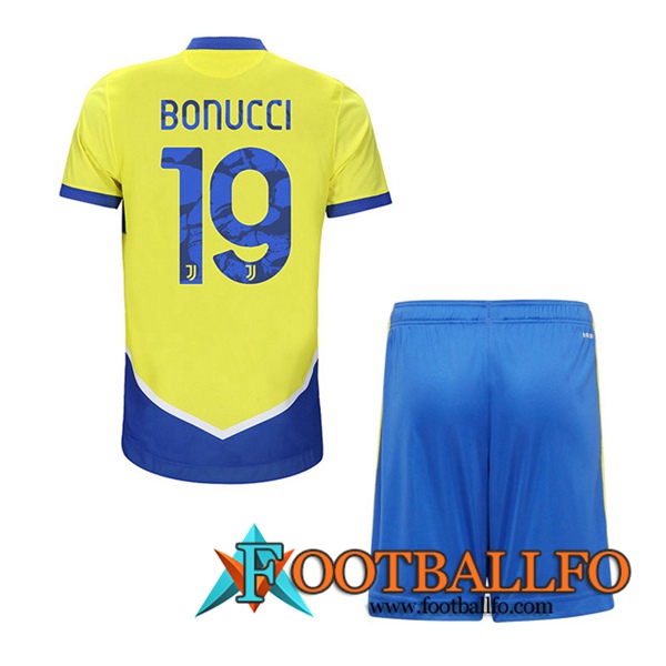 Camiseta Futbol Juventus (BONUCCI 19) Ninos Tercero 2021/2022
