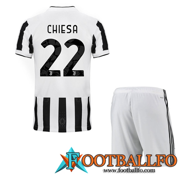Camiseta Futbol Juventus (CHIESA 22) Ninos Titular 2021/2022