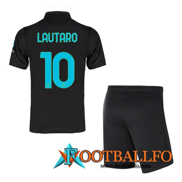Camiseta Futbol Inter Milan (LAUTARO 10) Ninos Tercero 2021/2022