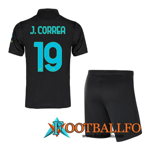 Camiseta Futbol Inter Milan (J.CORREA 19) Ninos Tercero 2021/2022
