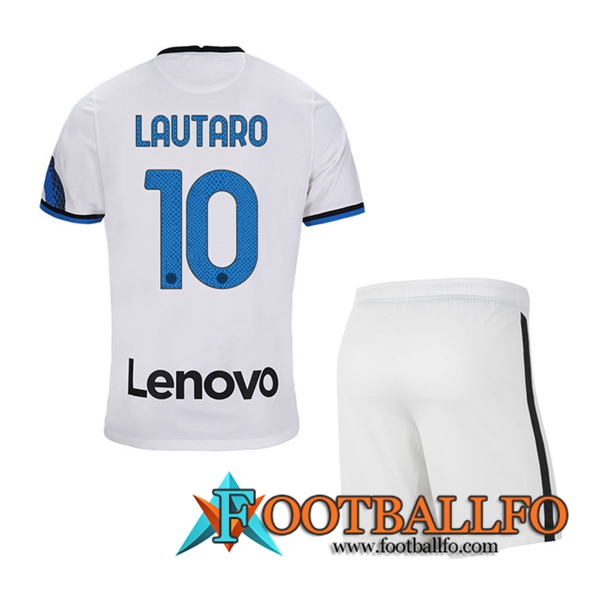 Camiseta Futbol Inter Milan (LAUTARO 10) Ninos Alternativo 2021/2022