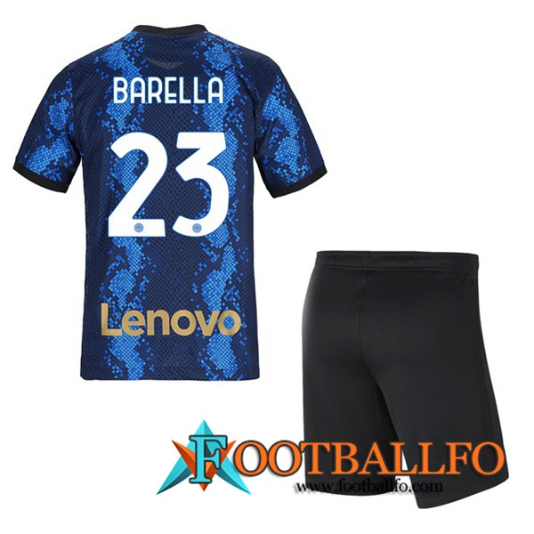 Camiseta Futbol Inter Milan (BARELLA 23) Ninos Titular 2021/2022
