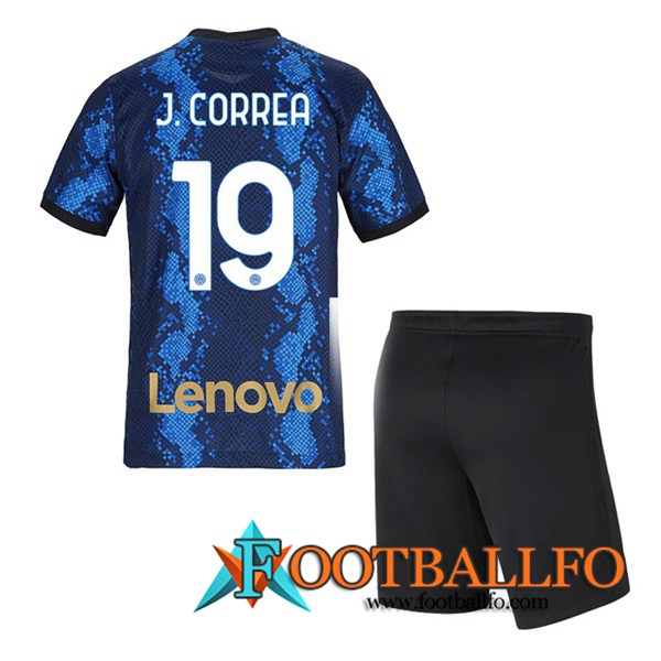 Camiseta Futbol Inter Milan (J.CORREA 19) Ninos Titular 2021/2022