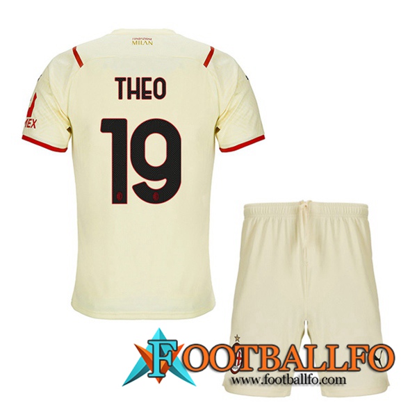 Camiseta Futbol AC Milan (THEO 19) Ninos Alternativo 2021/2022