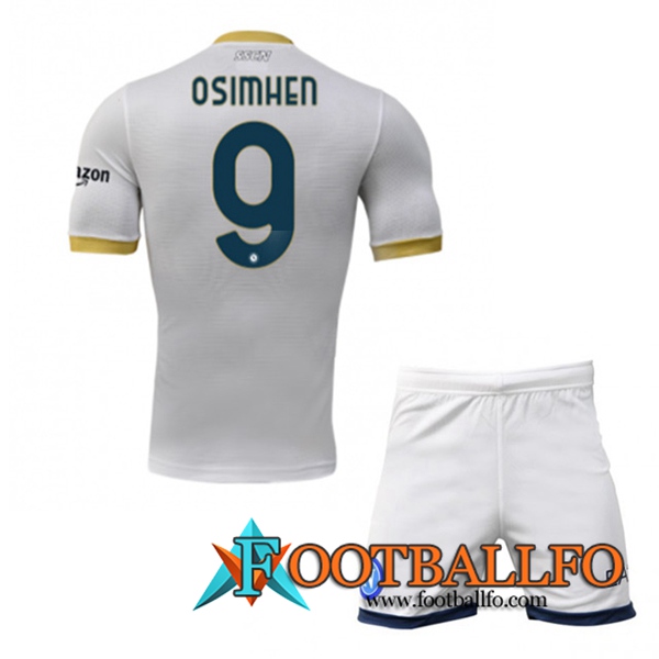 Camiseta Futbol SSC Napoli (OSIMHEN 9) Ninos Alternativo 2021/2022