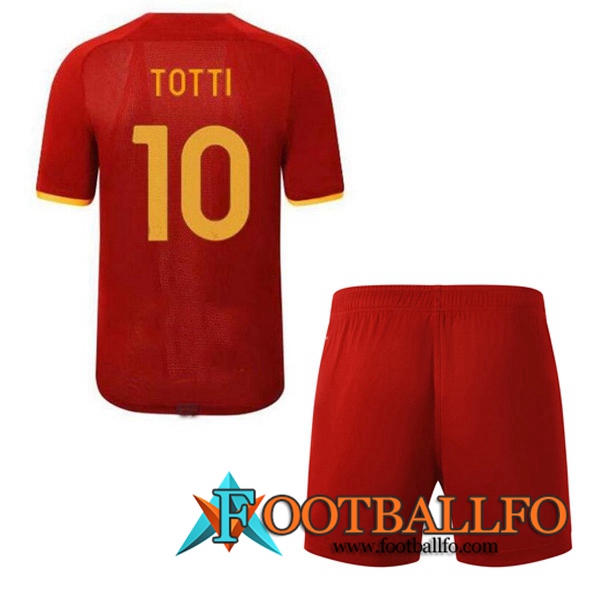 Camiseta Futbol AS Roma (TOTTI 10) Ninos Tercero 2021/2022
