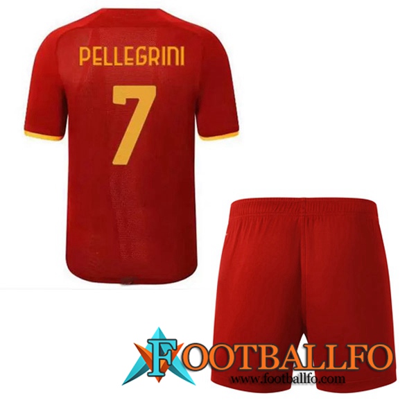 Camiseta Futbol AS Roma (PELLEGRINI 7) Ninos Tercero 2021/2022