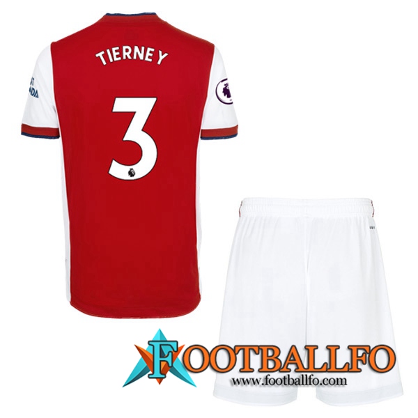 Camiseta Futbol FC Arsenal (Kieran Tierney 3) Ninos Titular 2021/2022