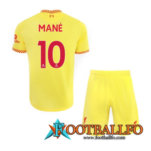Camiseta Futbol FC Liverpool (Sadio Mane 10) Ninos Tercero 2021/2022