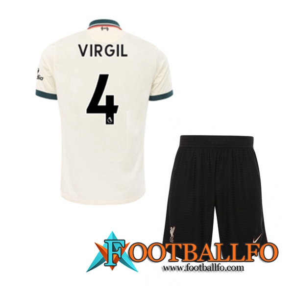 Camiseta Futbol FC Liverpool (Virgil 4) Ninos Alternativo 2021/2022