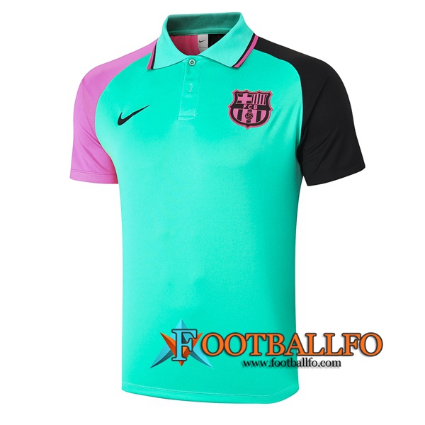 Polo Futbol FC Barcelona Verde 2020/2021