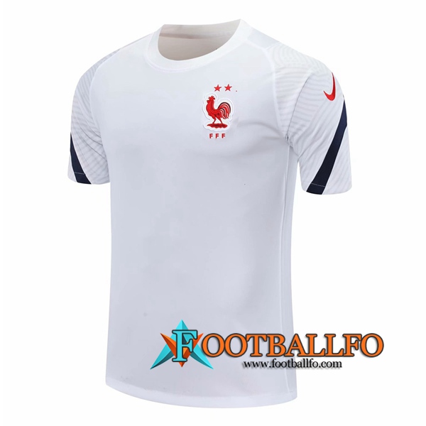 Camisetas de entrenamiento Francia Blanco 2020/2021