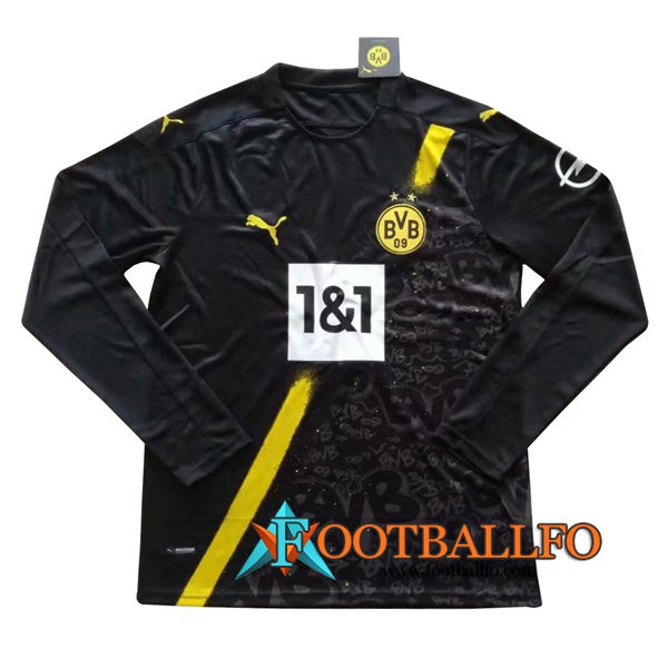 Camiseta Futbol Dortmund BVB Segunda Manga larga 2020/2021