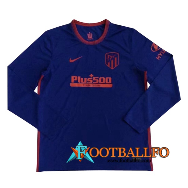 Camiseta Futbol Atletico Madrid Segunda Manga larga 2020/2021