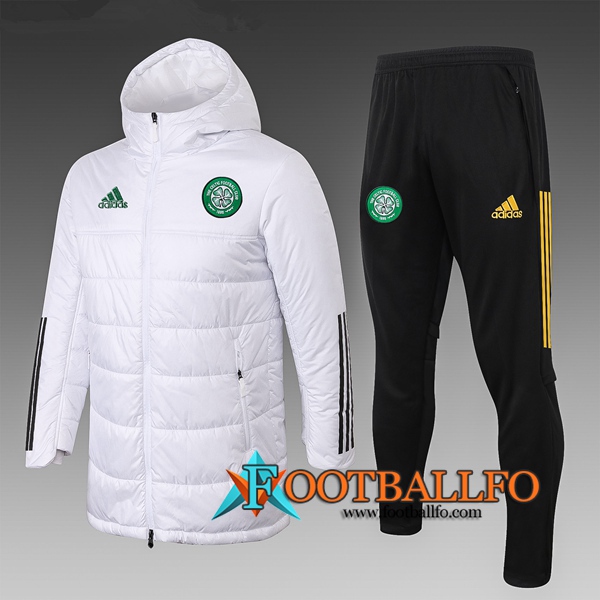 Chaqueta de Plumas Celtic Blanco + Pantalones 2020/2021