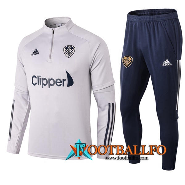 Chandal Futbol - Chaqueta + Pantalones Leeds United Gris 2020/2021
