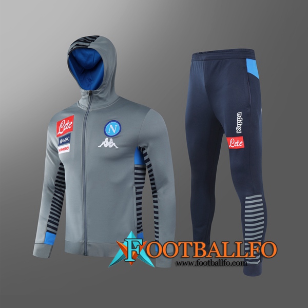 Chandal Futbol - Chaqueta + Pantalones SSC Napoli Gris 2020/2021