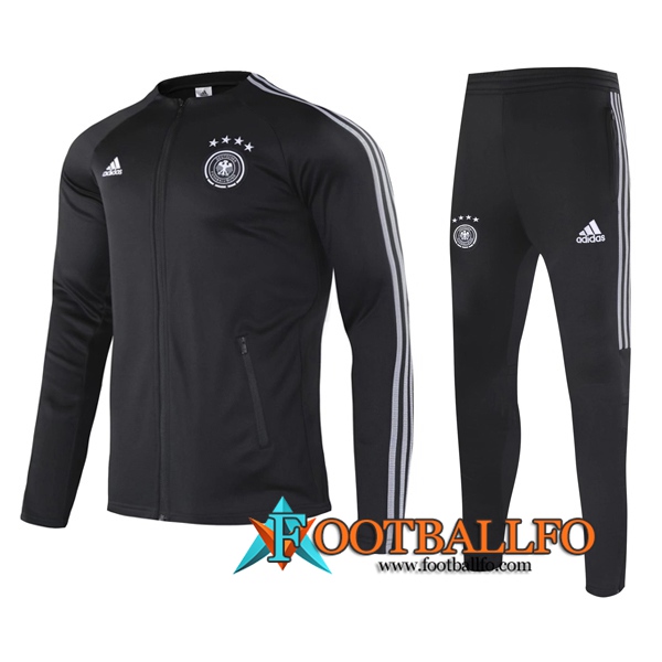 Chandal Futbol - Chaqueta + Pantalones Alemania Negro 2020/2021
