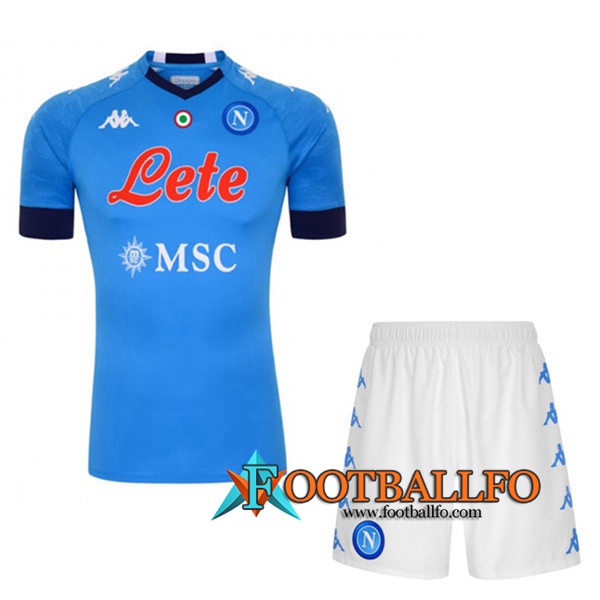 Traje Camiseta Futbol Foot SSC Napoli Primera + Cortos 2020/2021