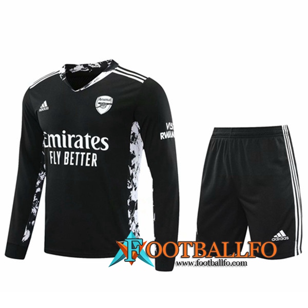 Traje Camiseta Futbol Arsenal Portero Negro 2020/2021