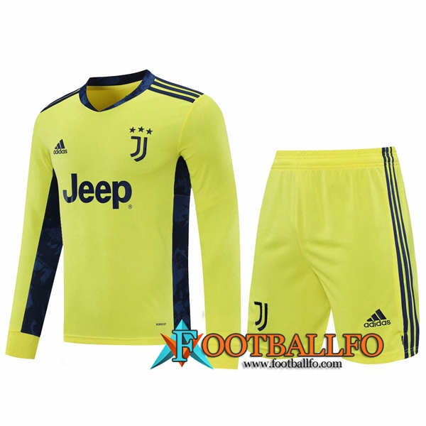 Traje Camiseta Futbol Juventus Portero Amarillo 2020/2021