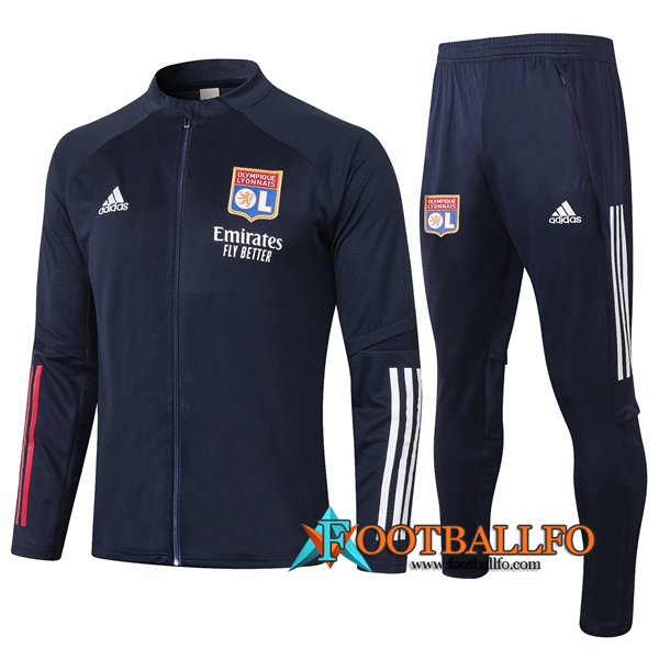 Chandal Futbol - Chaqueta + Pantalones Lyon OL Azul 2020/2021