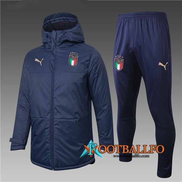 Chaqueta de Plumas Italia Azul Marin + Pantalones 2020/2021