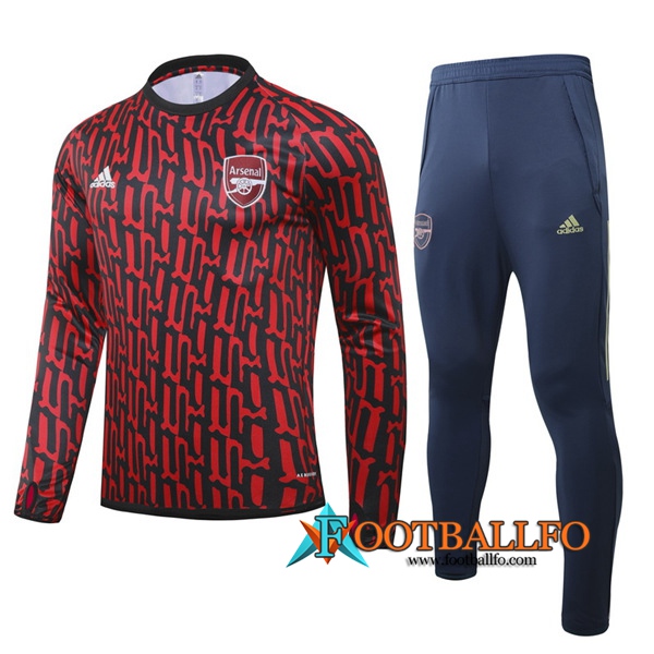 Chandal Futbol - Chaqueta + Pantalones Arsenal Roja/Negro 2020/2021