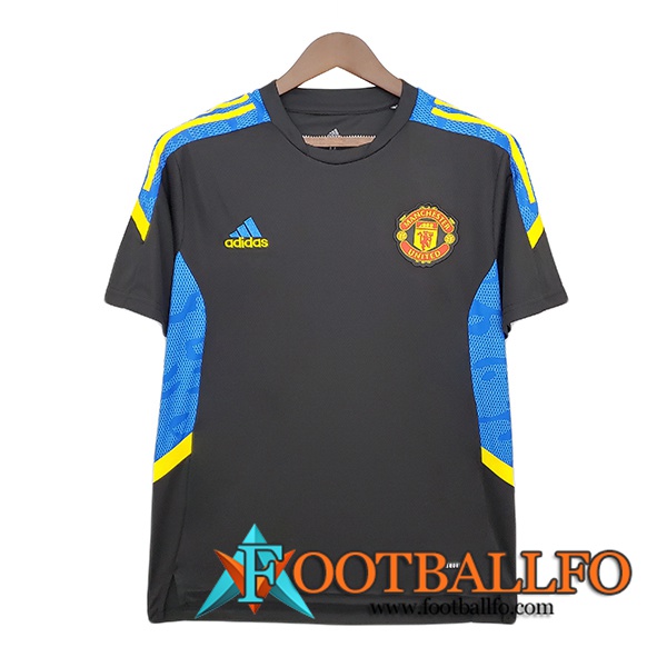 Camiseta Entrenamiento Manchester United Negro 2021/2022