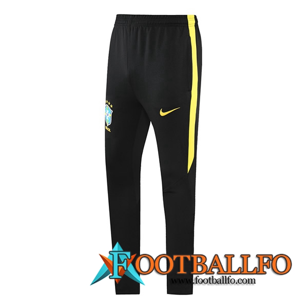 Pantalon Entrenamiento - Veste Bresil Negro/Amarillo 2021/2022
