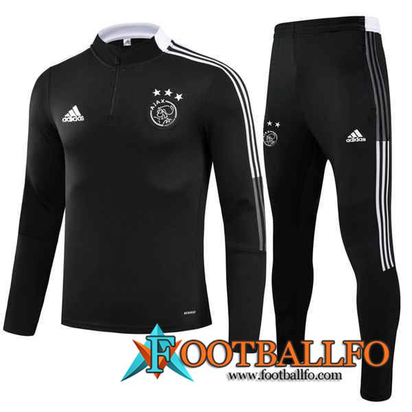 Chandal Equipos De Futbol AFC Ajax Negro/Blanca 2021/2022