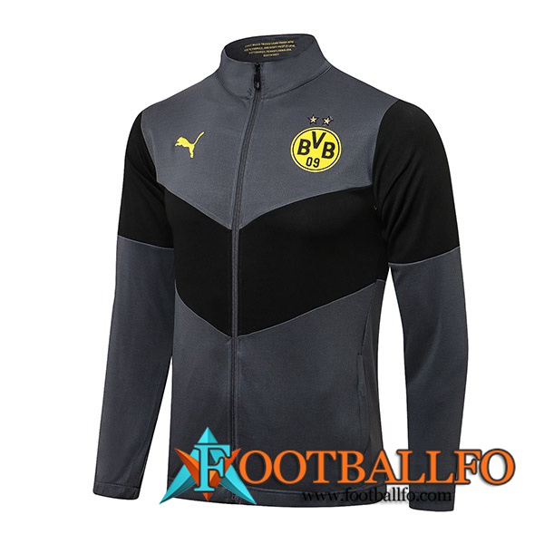 Chaquetas Futbol Dortmund BVB Negro/Grigio 2021/2022