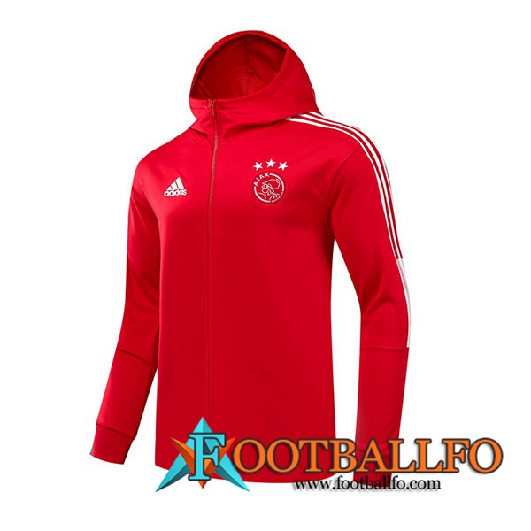 Chaqueta Con Capucha AFC Ajax Rood 2021/2022